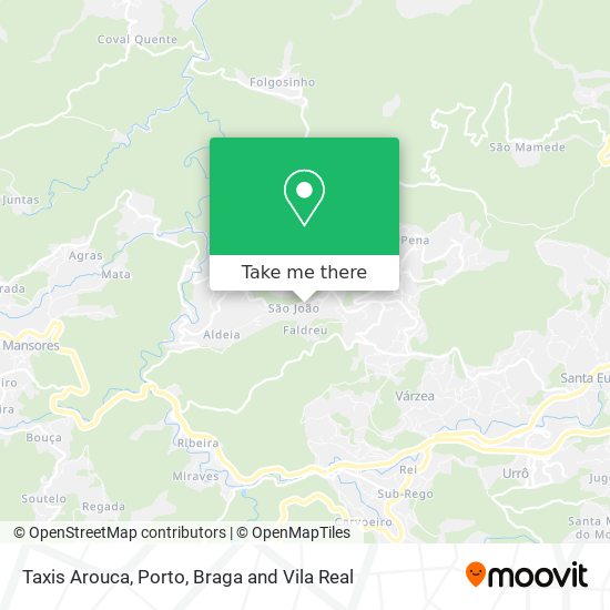 Taxis Arouca map