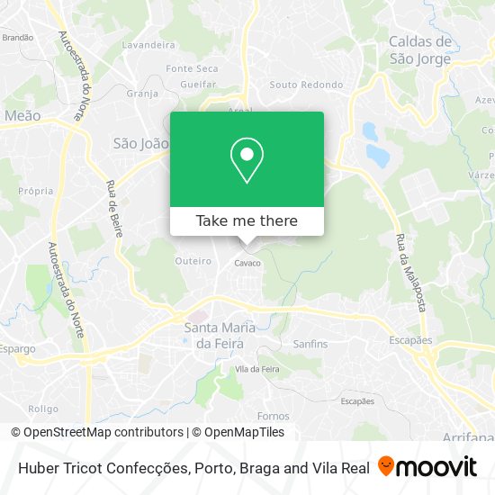 Huber Tricot Confecções map