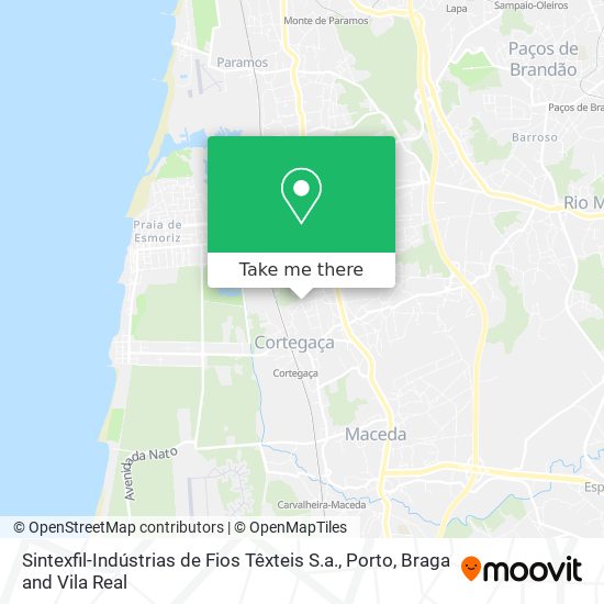 Sintexfil-Indústrias de Fios Têxteis S.a. mapa