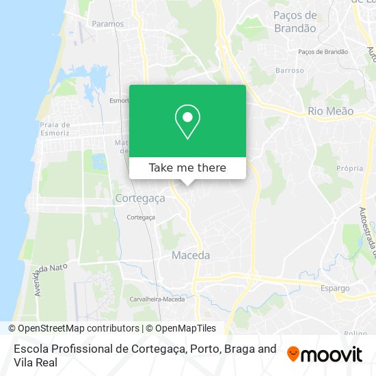 Escola Profissional de Cortegaça map