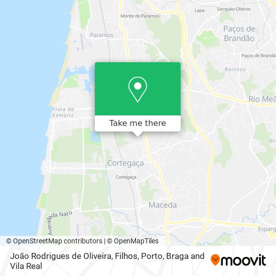 João Rodrigues de Oliveira, Filhos mapa