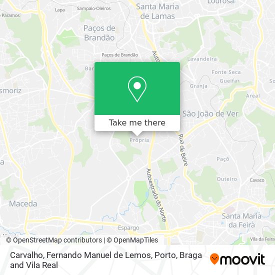 Carvalho, Fernando Manuel de Lemos map