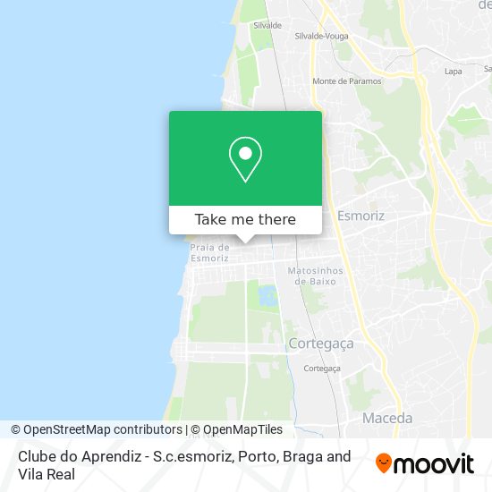 Clube do Aprendiz - S.c.esmoriz map