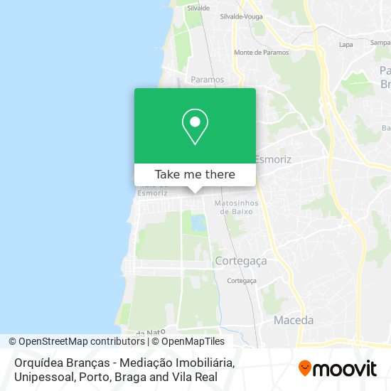 Orquídea Branças - Mediação Imobiliária, Unipessoal mapa
