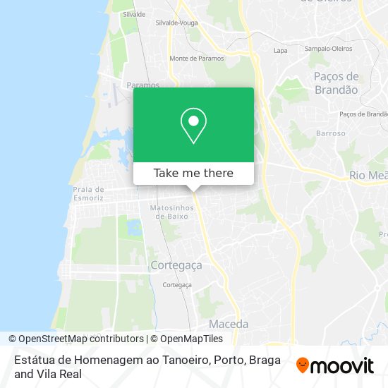 Estátua de Homenagem ao Tanoeiro mapa