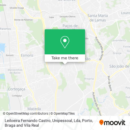 Leiloeira Fernando Castro, Unipessoal, Lda mapa