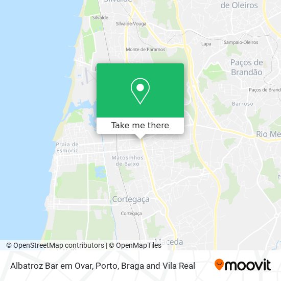 Albatroz Bar em Ovar map