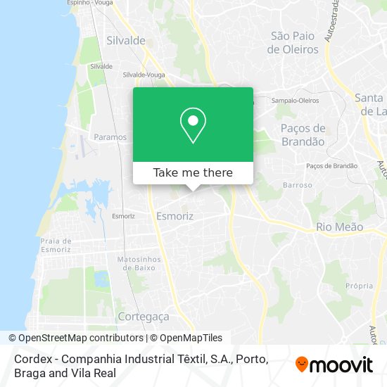 Cordex - Companhia Industrial Têxtil, S.A. map