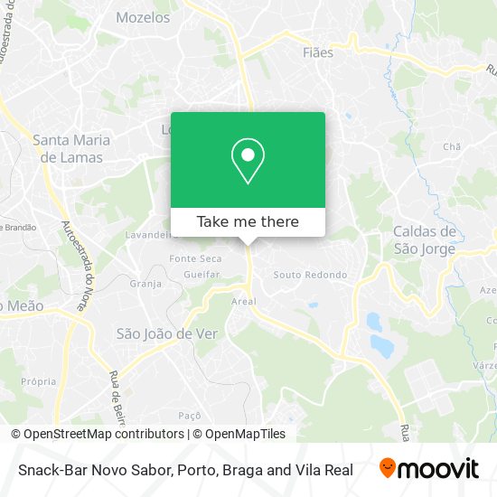 Snack-Bar Novo Sabor mapa