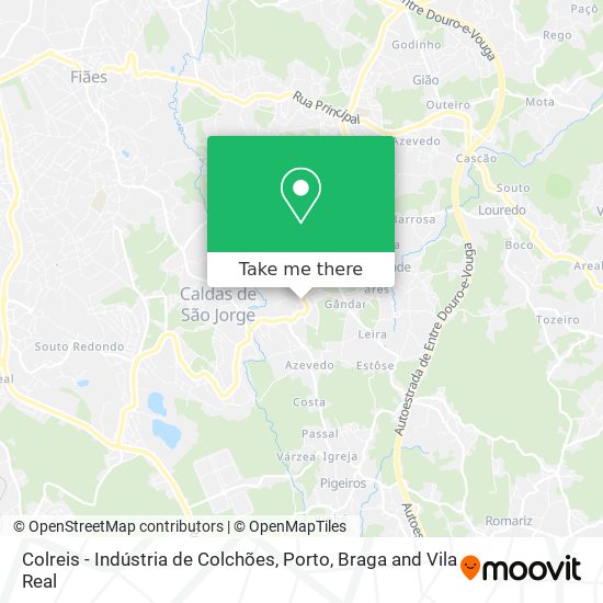 Colreis - Indústria de Colchões map