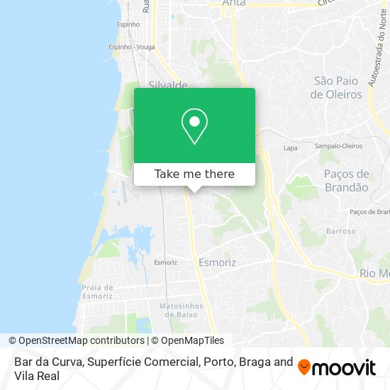 Bar da Curva, Superfície Comercial map
