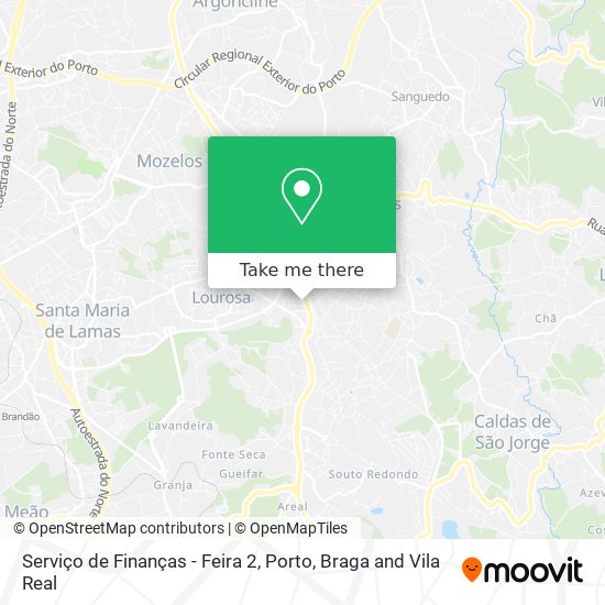 Serviço de Finanças - Feira 2 mapa