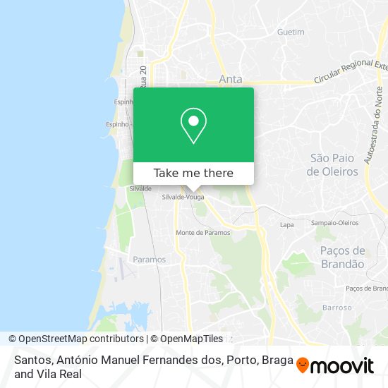 Santos, António Manuel Fernandes dos map