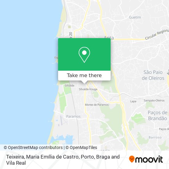 Teixeira, Maria Emília de Castro map