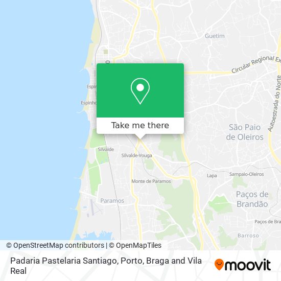 Padaria Pastelaria Santiago map