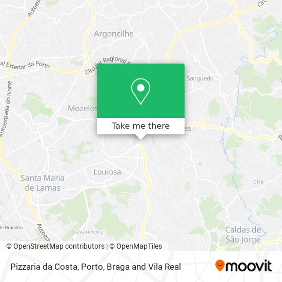 Pizzaria da Costa mapa