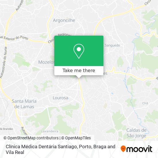 Clínica Médica Dentária Santiago mapa