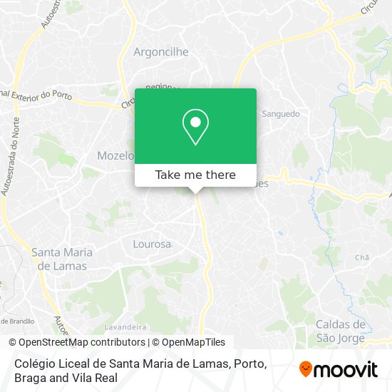 Colégio Liceal de Santa Maria de Lamas mapa