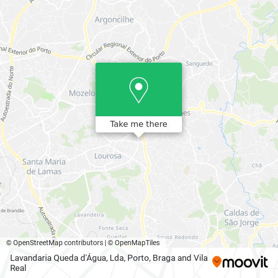 Lavandaria Queda d'Água, Lda map