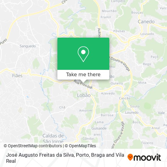 José Augusto Freitas da Silva mapa