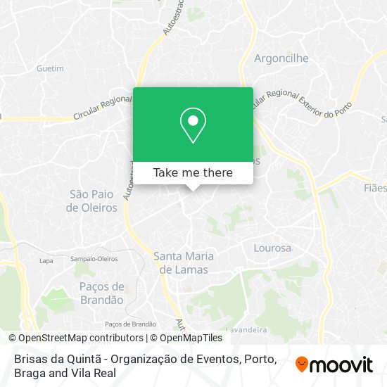 Brisas da Quintã - Organização de Eventos mapa