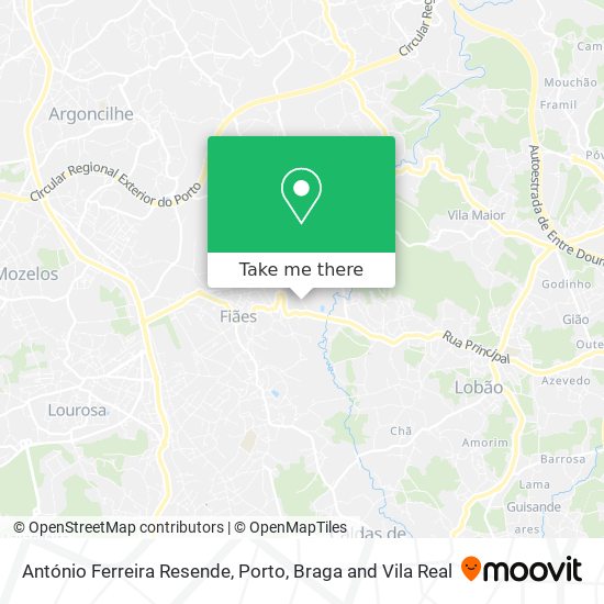 António Ferreira Resende map