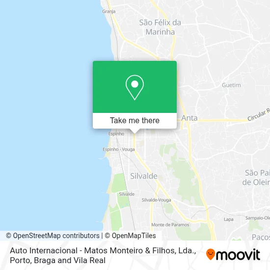 Auto Internacional - Matos Monteiro & Filhos, Lda. map