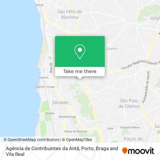 Agência de Contribuintes da Antã map