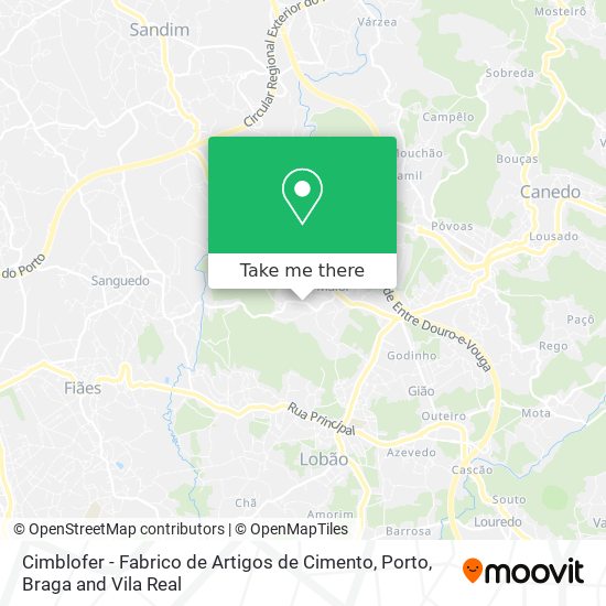 Cimblofer - Fabrico de Artigos de Cimento map