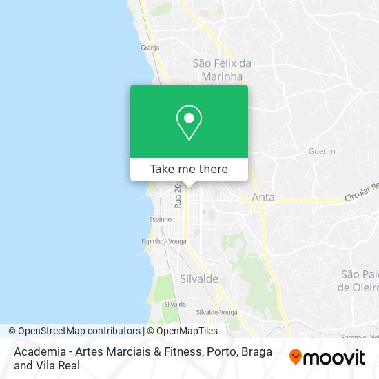 Academia - Artes Marciais & Fitness mapa