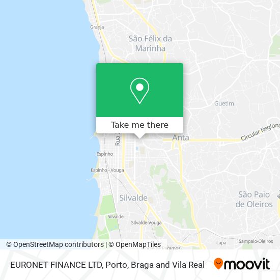 EURONET FINANCE LTD map