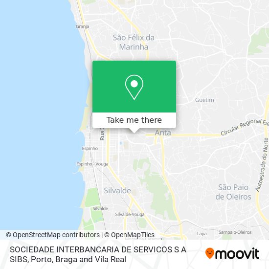 SOCIEDADE INTERBANCARIA DE SERVICOS S A SIBS map