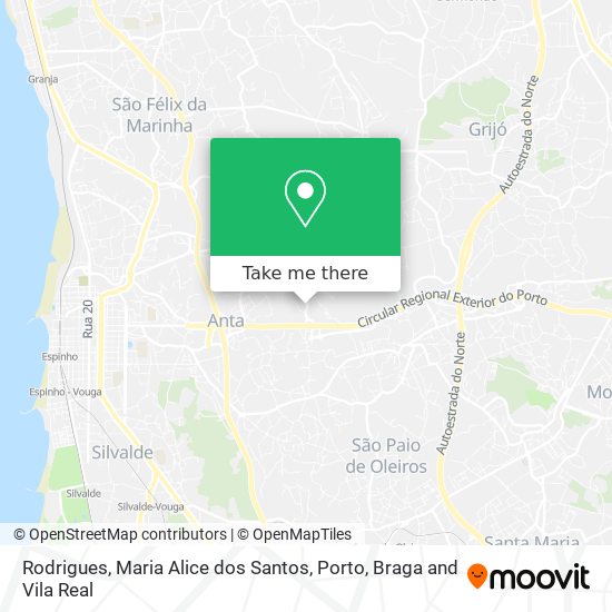 Rodrigues, Maria Alice dos Santos mapa