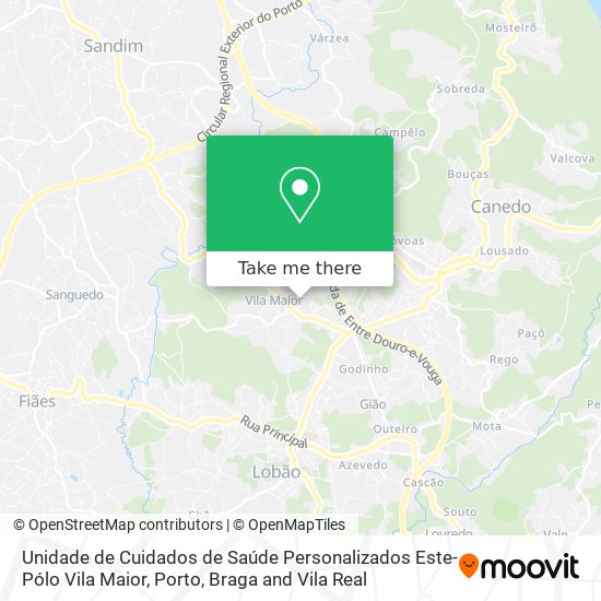 Unidade de Cuidados de Saúde Personalizados Este-Pólo Vila Maior map