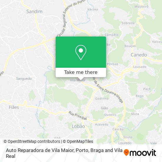 Auto Reparadora de Vila Maior map