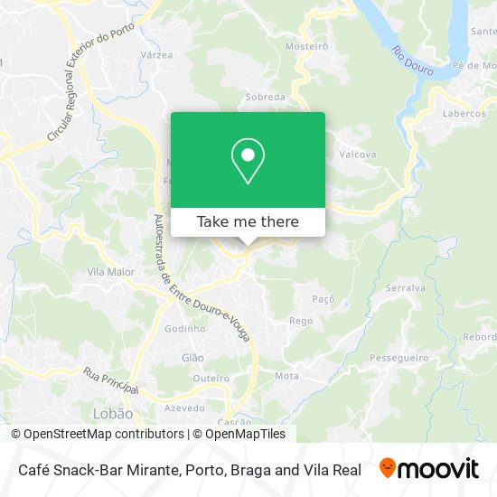 Café Snack-Bar Mirante mapa