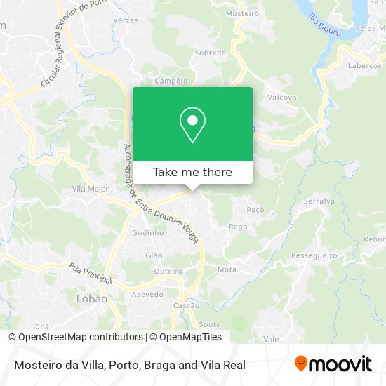 Mosteiro da Villa map