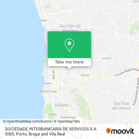 SOCIEDADE INTERBANCARIA DE SERVICOS S A SIBS map