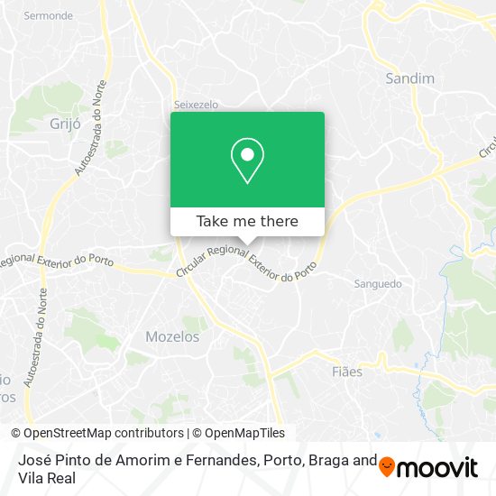 José Pinto de Amorim e Fernandes mapa