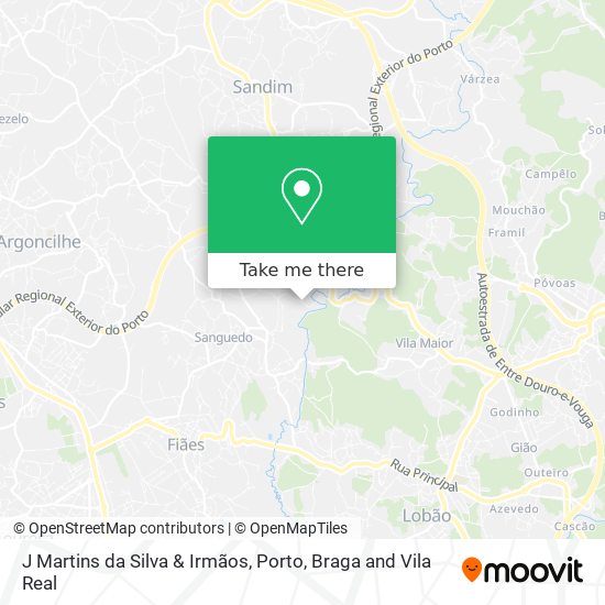 J Martins da Silva & Irmãos mapa