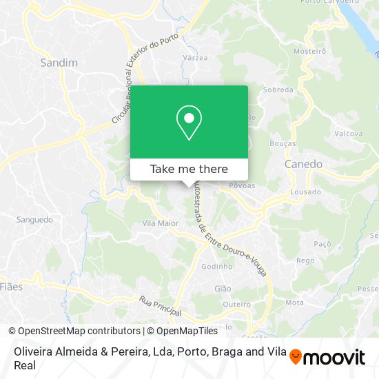 Oliveira Almeida & Pereira, Lda map