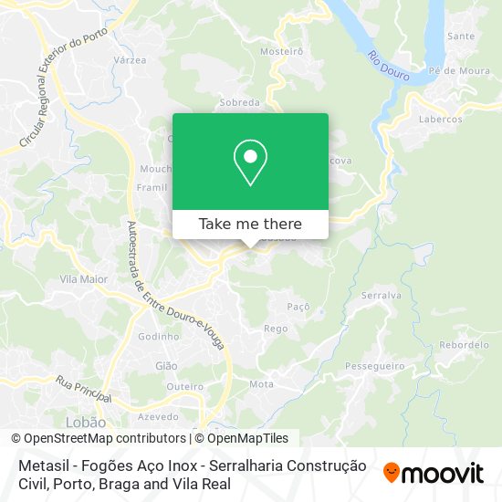 Metasil - Fogões Aço Inox - Serralharia Construção Civil mapa