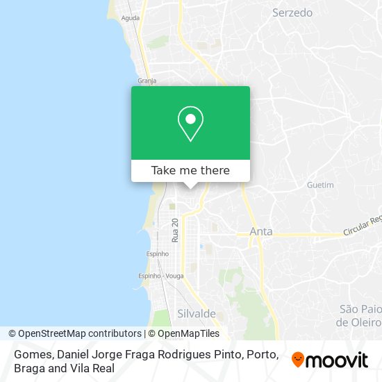 Gomes, Daniel Jorge Fraga Rodrigues Pinto map