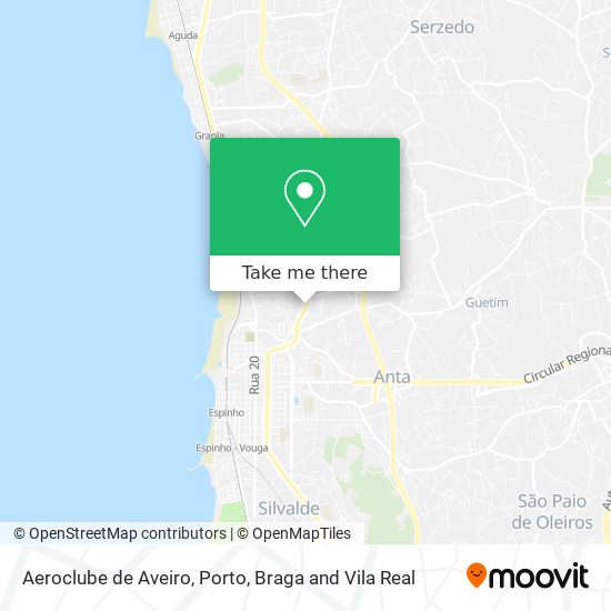 Aeroclube de Aveiro map