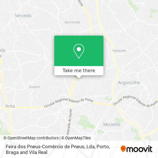 Feira dos Pneus-Comércio de Pneus, Lda mapa