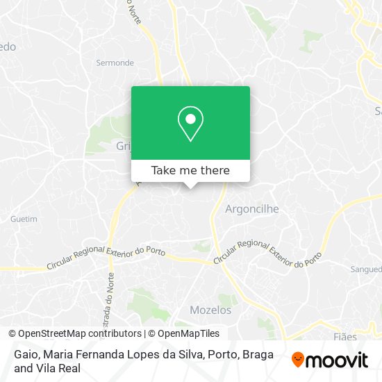 Gaio, Maria Fernanda Lopes da Silva mapa