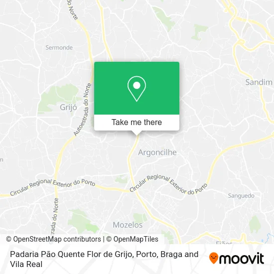 Padaria Pão Quente Flor de Grijo map