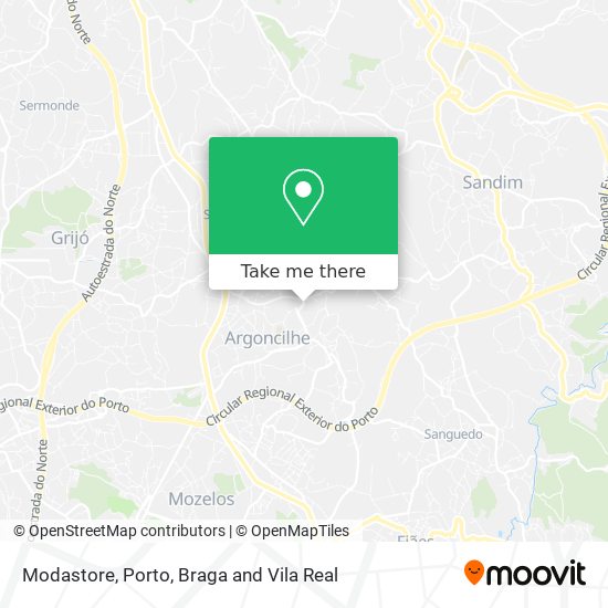 Modastore map