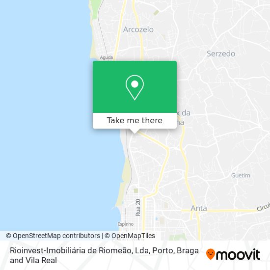 Rioinvest-Imobiliária de Riomeão, Lda map