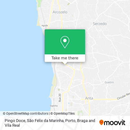 Pingo Doce, São Félix da Marinha map